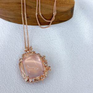 S925純銀項鏈｜玫瑰金